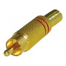 ΦΙΣ RCA ΑΡΣΕΝΙΚΟ 5mm EΠΙΧΡΥΣΟ ΚΟΚΚΙΝΟ