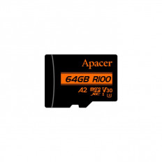 ΚΑΡΤΑ ΜΝΗΜΗΣ MICRO SD 64GB CLASS 10 UHS-I U3 V30 APACER R100