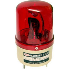 CM 220R ΠΕΡΙΣΤΡΕΦΟΜΕΝΟΣ ΦΑΡΟΣ ΜΕ ΒΙΔΕΣ 230V/10W ΚΟΚΚΙΝΟΣ