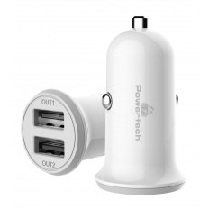 ΤΡΟΦΟΔΟΤΙΚΟ ΑΥΤΟΚΙΝΗΤΟΥ USB 3.4A  ΛΕΥΚΟ