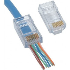 ΦΙΣ ΑΡΣΕΝΙΚΟ ΔΙΚΤΥΟΥ RJ45 (8P8C) CAT6 UTP PASS THROUGH 149D EASY PLUG