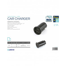 ΤΡΟΦΟΔΟΤΙΚΟ ΑΥΤΟΚΙΝΗΤΟΥ USB 2.1A MINI ΜΑΥΡΟ PLATINET