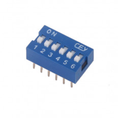 DIP SWITCH 6P STANDART  H΄ LOW PROFILE