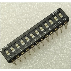 DIP SWITCH 12P LOW PROFILE