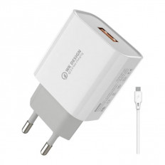 ΤΡΟΦΟΔΟΤΙΚΟ QC3.0 220V ΣΕ USB 18W ΤΑΧΥΦΟΡΤΙΣΤΗΣ  ΜΕ MICRO USB WP-U57