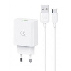 ΤΡΟΦΟΔΟΤΙΚΟ QC3.0 220V ΣΕ USB 18W ΤΑΧΥΦΟΡΤΙΣΤΗΣ  ΜΕ TYPE-C USB