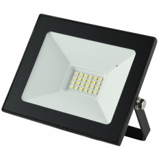 ΠΡΟΒΟΛΕΑΣ LED 20W 230V 6400K IP65 SLIM ΜΑΥΡΟΣ