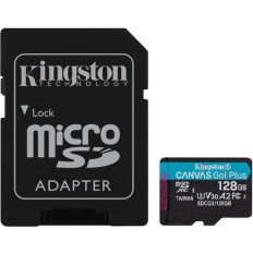 ΚΑΡΤΑ ΜΝΗΜΗΣ MICRO SD 128GB CLASS 10 UHS-I U3 V30 A2 KINGSTON CANVAS GO PLUS