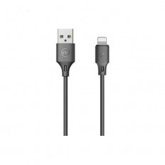 USB A - LIGHTNING ΚΑΛΩΔΙΟ ΓΙΑ iPHONE 1m 2.4A ΜΑΥΡΟ FULL SPEED WDC-092i