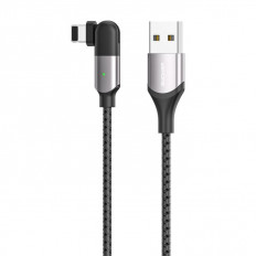 USB ΚΑΛΩΔΙΟ ΠΕΡΙΣΤΡΕΦΟΜΕΝΟ ΓΙΑ iPHONE i6 1m ΜΑΥΡΟ WDC-142i