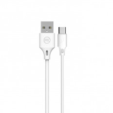 USB A - USB TYPE-C ΚΑΛΩΔΙΟ 1m 2.4A ΛΕΥΚΟ FULL SPEED WDC-092a