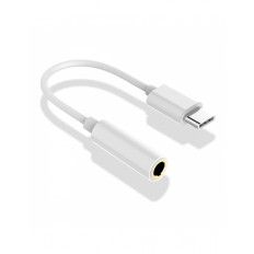 USB TYPE-C ΑΡΣΕΝΙΚΟ - 3.5mm STEREO ΘΗΛΥΚΟ ΚΑΛΩΔΙΟ 0.1Μ