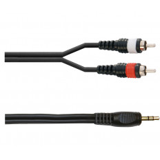 3.5mm STEREO ΑΡΣΕΝΙΚΟ - 2RCA ΑΡΣΕΝΙΚΑ  ΚΑΛΩΔΙΟ 1.5m BRIDGE CABLE