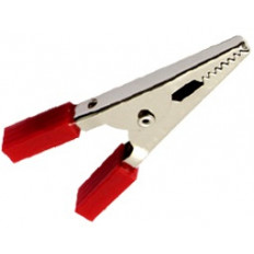 ΚΡΟΚΟΔΕΙΛΑΚΙ 3A 48mm ΝΙΚΕΛ ΚΟΚΚΙΝΟ