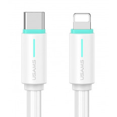 USB TYPE C ΑΡΣΕΝΙΚΟ - LIGHTNING ΑΡΣΕΝΙΚΟ ΚΑΛΩΔΙΟ 1m ΛΕΥΚΟ 30W US-SJ735 USAMS