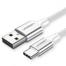 USB 2.0 A - USB TYPE C 3A ΚΑΛΩΔΙΟ ΝΙΚΕΛ 1M UGREEN ΛΕΥΚΟ