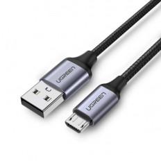 USB A - MICRO USB B 2A ΚΑΛΩΔΙΟ 1m ΝΙΚΕΛ UGREEN ΜΑΥΡΟ