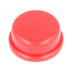ΚΟΥΜΠΙ ΚΟΚΚΙΝΟ ΣΤΡΟΓΓΥΛΟ Φ13mm ΓΙΑ TACT SWITCH