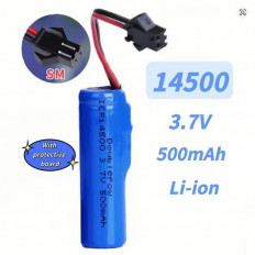 3.7V 500mAh 14500 ΜΠΑΤΑΡΙΑ Li-Ion ΜΕ ΚΑΛΩΔΙΟ ΣΕ ΦΙΣ JST-PH