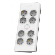 ΠΟΛΥΠΡΙΖΟ ΑΣΦΑΛΕΙΑΣ 8 ΣΟΥΚΟ 16Α 2m PHILIPS ΛΕΥΚΟ SPN7080WA