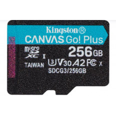 ΚΑΡΤΑ ΜΝΗΜΗΣ MICRO SD 256GB CLASS 10 UHS-I U3 V30 A2 KINGSTON CANVAS GO PLUS