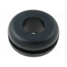 ΛΑΣΤΙΧΟ ΔΙΕΛΕΥΣΗΣ ΚΑΛΩΔΙΩΝ Φ6.3mm ΜΑΥΡΟ
