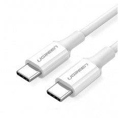 USB TYPE C - USB TYPE C 3A/PD 60W ΚΑΛΩΔΙΟ 1m US264 UGREEN ΛΕΥΚΟ