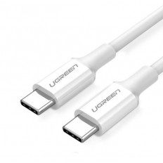 USB TYPE C - USB TYPE C 3A/PD 60W ΚΑΛΩΔΙΟ 2m US264 UGREEN ΛΕΥΚΟ