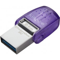 USB 3.2 USB A & USB TYPE C OTG ΜΝΗΜΗ 64GB 200MB/s DATATRAVELER KINGSTON