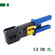 PS T10 ΠΡΕΣΣΑ RJ12-RJ11-RJ45 ΜΕ ΚΟΦΤΕΣ ΓΙΑ PASS THROUGH ΔΙΚΤΥΟΥ