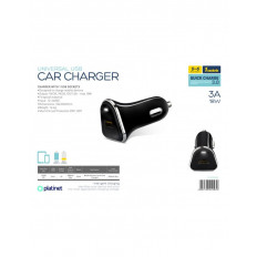 PLCRQ1B ΤΡΟΦΟΔΟΤΙΚΟ ΑΥΤΟΚΙΝΗΤΟΥ QC 3.0 3A 18W PLATINET ΜΑΥΡΟ