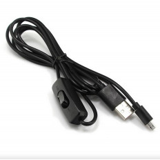 ΚΑΛΩΔΙΟ ΤΡΟΦΟΔΟΣΙΑΣ USB ΣΕ MICRO USB ΜΕ ΔΙΑΚΟΠΤΗ 1m