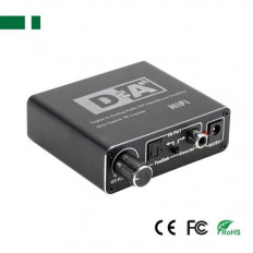 ΜΕΤΑΤΡΟΠΕΑΣ ΨΗΦΙΑΚΟΥ ΣΗΜΑΤΟΣ TOSLINK Η COAXIAL ΣΕ RCA ΜΕ ΡΥΘΜΙΣΗ ΕΝΤΑΣΗΣ
