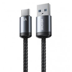 USB A - USB TYPE-C ΚΑΛΩΔΙΟ 1m 6.0A ΜΑΥΡΟ FULL SPEED WDC-32a
