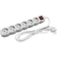 ΠΟΛΥΠΡIZO 6 ΘΕΣΕΩΝ ΜΕ ΔΙΑKΟΠΤΗ & ΚΑΛΩΔΙΟ 3x1.5mm/3m