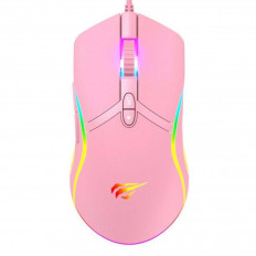 MS 1026 ΠΟΝΤΙΚΙ ΕΝΣΥΡΜATO GAMING RGB HAVIT ΡΟΖ