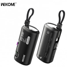 POWER BANK 5000mA  22.5W PDx2 WK ΜΑΥΡΟ WP-19