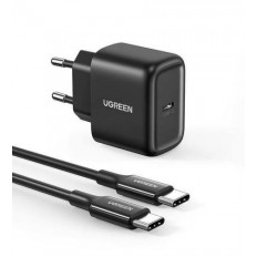 CD 250 ΤΡΟΦΟΔΟΤΙΚΟ PD 220V ΣΕ ΘΥΡΑ USB TYPE-C ΤΑΧΥΦΟΡΤΙΣΤΗΣ 25W UGREEN ΜΑΥΡΟ