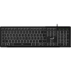 SLIMSTAR 820 ΕΝΣΥΡΜΑΤΟ ΠΛΗΚΤΡΟΛΟΓΙΟ USB ΦΩΤΙΖΟΜΕΝΟ GENIUS