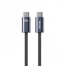 USB TYPE C - USB TYPE C ΚΑΛΩΔΙΟ 240W 1m WK WDC-23 ΜΑΥΡΟ