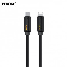 USB TYPE C ΑΡΣΕΝΙΚΟ - LIGHTNING ΑΡΣΕΝΙΚΟ ΚΑΛΩΔΙΟ 1m PD 30W WK WDC-29 ΜΑΥΡΟ