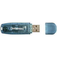 USB 2.0 ΜΝΗΜΗ 4GB ΜΠΛΕ INTENSO