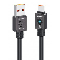 USB A - USB TYPE-C ΚΑΛΩΔΙΟ 1.2m 66W ΜΑΥΡΟ USAMS