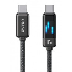 USB TYPE-C - USB TYPE-C ΚΑΛΩΔΙΟ 1.2m 100W ΜΑΥΡΟ USAMS