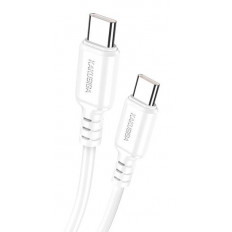 USB TYPE-C - USB TYPE-C ΚΑΛΩΔΙΟ 1m 60W ΛΕΥΚΟ