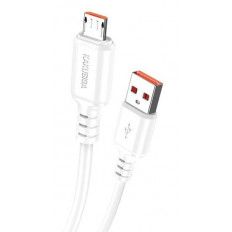 USB A - MICRO USB B ΚΑΛΩΔΙΟ 1m 3A ΛΕΥΚΟ KSC-982 KAKUSIGA