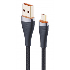 USB A - MICRO USB B ΚΑΛΩΔΙΟ 1m 30W LS691 ΓΚΡΙ LDNIO