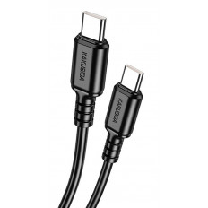 USB TYPE-C - USB TYPE-C ΚΑΛΩΔΙΟ 1m 60W ΜΑΥΡΟ