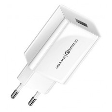 T22 ΤΡΟΦΟΔΟΤΙΚΟ QC3.0 220V ΣΕ USB 18W ΤΑΧΥΦΟΡΤΙΣΤΗΣ USAMS