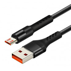 USB A - MICRO USB B ΚΑΛΩΔΙΟ 1m 2.4A ΜΑΥΡΟ CABLETIME